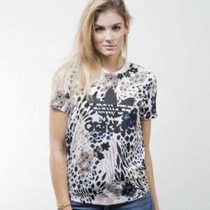 Adidas Aop Print Floral T-Shirt Size S